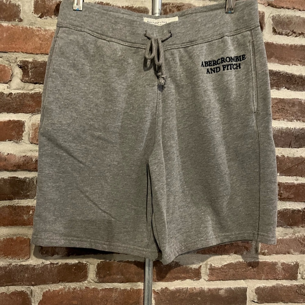 Abercrombie & Fitch Gray Fleece Sweat Shorts Size Small